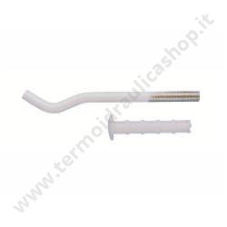 Coppia Mensola Telescopica Bianca Cm. 22 Per Tubolare