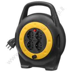 Vimar Avvolgicavo 16a 4 Uscite Universali Con Cavo Mt.10 Nero