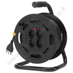 Vimar Avvolgicavo 16a 4 Uscite Universali Con Cavo Mt.30 Nero