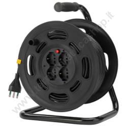 Vimar Avvolgicavo 16a 4 Uscite Universali Con Cavo Mt.45 Nero