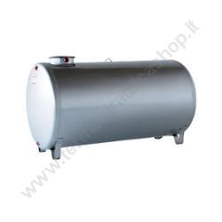 Serbatoio Inox Cilindrico Orizzontale Litri 300 D 600