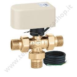 Caleffi Valvola A Sfera A 3 Vie Deviatrice Motorizzata 1'