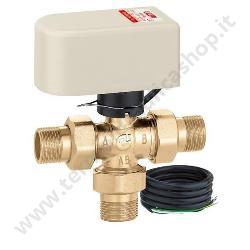 CALEFFI VALVOLA A SFERA A 3 VIE DEVIATRICE MOTORIZZATA 1'' - 10 SECONDI