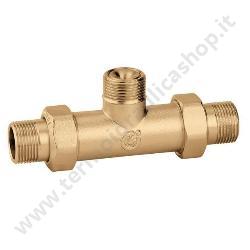 Caleffi Tee Di By-pass Equilibrati Per Valvole Di Zona A Sfera 3/4''