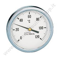 Termometro -30+50^ D.80 10cm. Attacco Posteriore