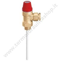 Caleffi Valvola Di Sicurezza 1/2×6 90° Combinata Temperatura E Pressione