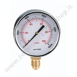 Caleffi Manometro Per Gas 3/8'' 60 Mbar Con Attacco Radiale