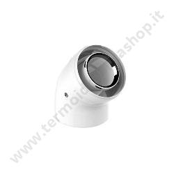 Curva A 45° Coassiale In Pps  100×60