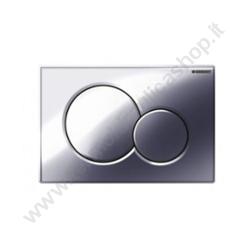 Placca A Doppio Pulsante Sigma01 - Cromata