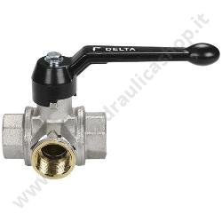 Valvola A Sfera A 3 Vie In Ottone 1''