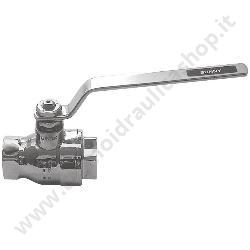 VALVOLA A SFERA IN ACCIAIO INOX LUCIDA FEMMINA FEMMINA DIAMETRO 1'' 1/2