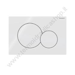 Placca A Doppio Pulsante Sigma01 - Bianca