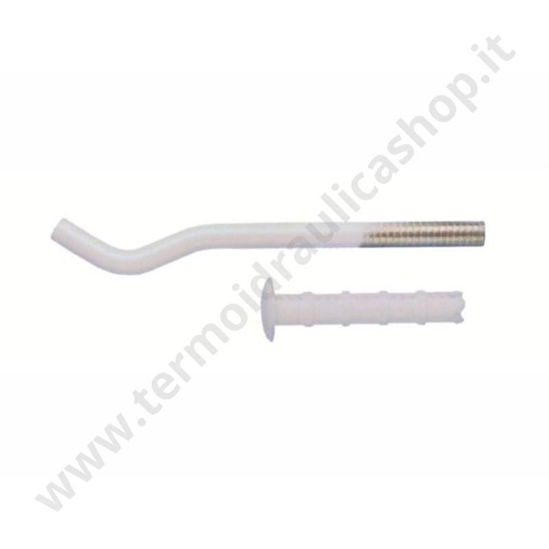 014075 - Coppia Mensola Telescopica Bianca Cm. 17 Per Radiatore