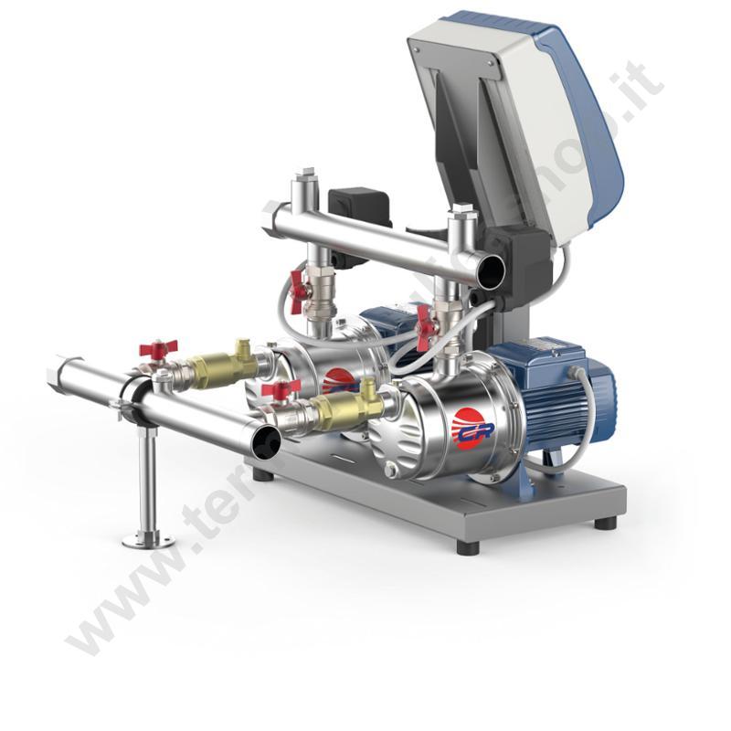 025109 - Gruppo Autoclave Con 2 Pompe Pedrollo 4crm 80 Inox Hp. 0,75 + 0,75  Monofase