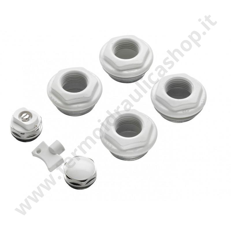 04008 - Kit 4 Riduzioni Per Radiatore Alluminio 1/2