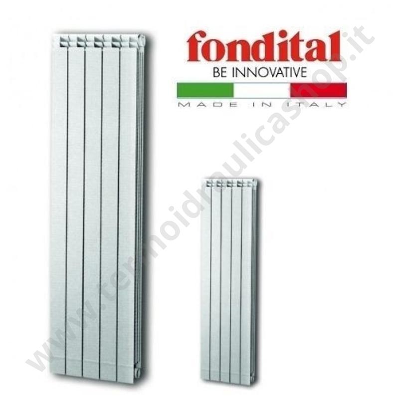151293 - Fondital Radiatore Alluminio Bianco Garda Dual 80 Altezza 2000