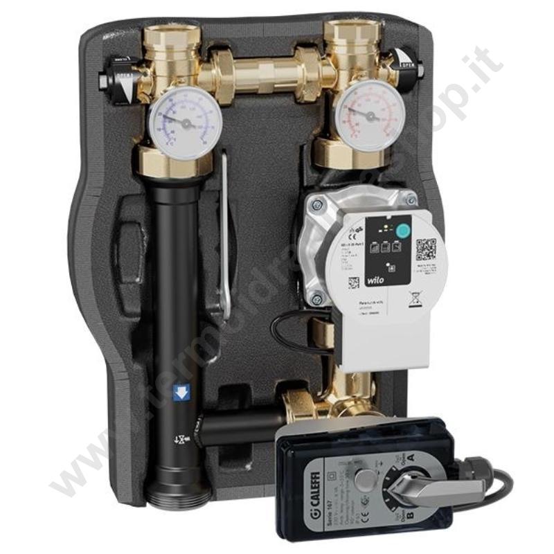 167654HE3 - Caleffi Gruppo Di Circolazione Diretta Con Circolatore Para 25/7 - Alimentatore 24v