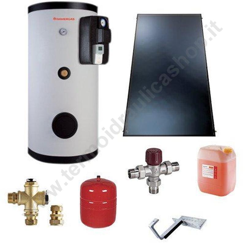 3027834 - Immergas Sistema Solare Forzato Modello Inox Sol 300 V2 5mq