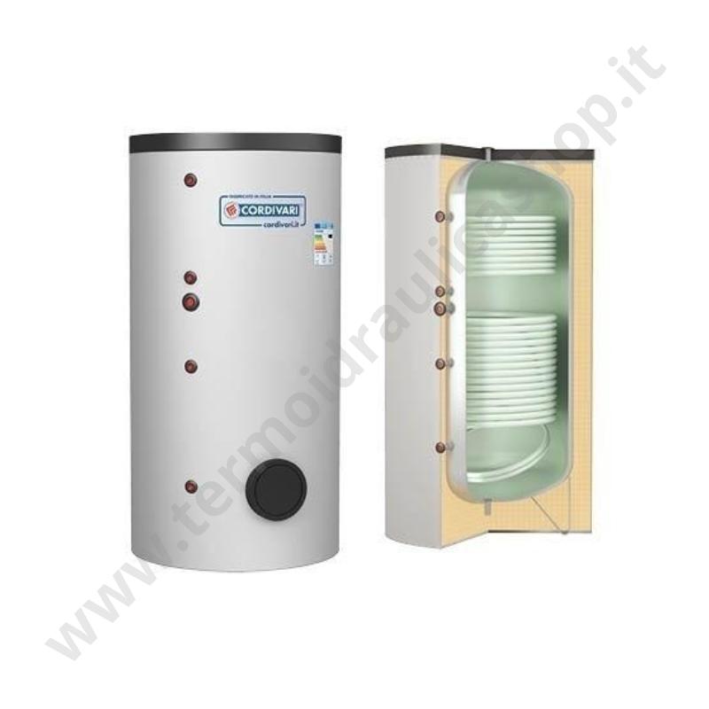 3134162320006 - Cordivari Bollitore Bolly 2 Ap 200 Litri A Doppia Serpentina Ad Alte Prestazioni