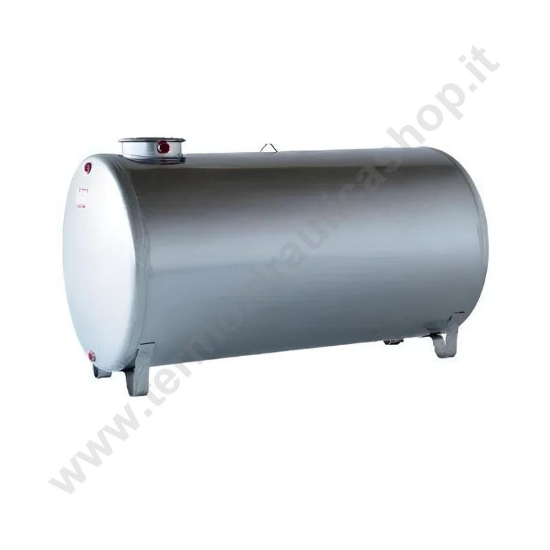 3701011010001 - Serbatoio Inox Cilindrico Orizzontale Litri 300 D 600