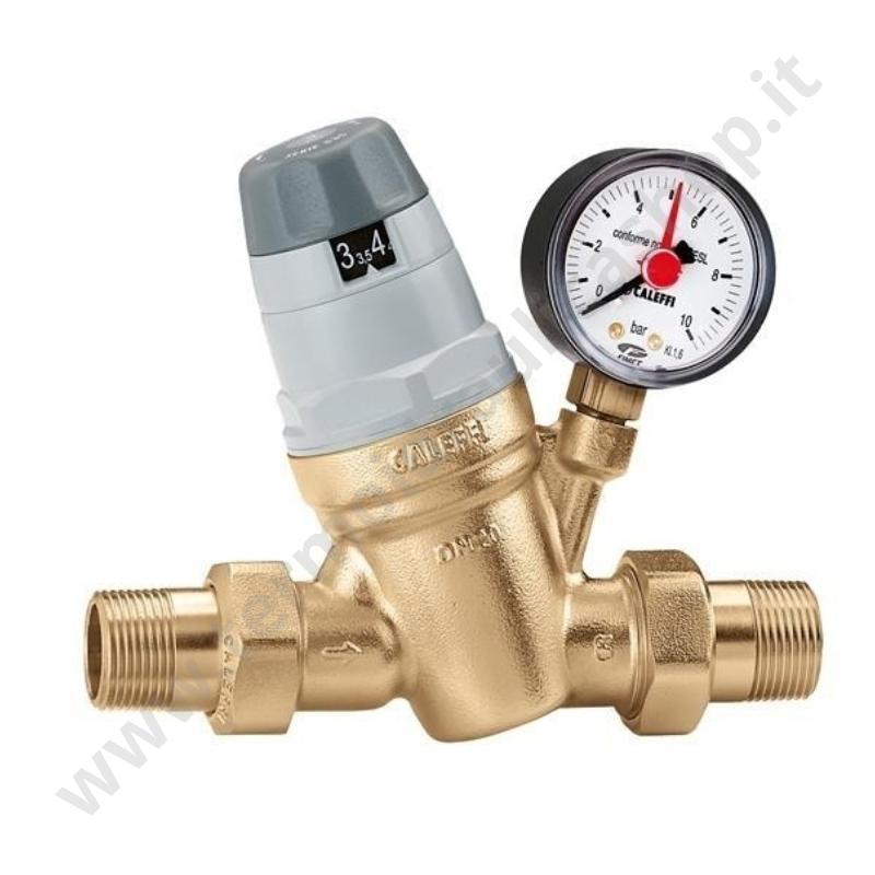 535061 - Caleffi Riduttore Di Pressione 1'' Con Manometro P. Max 25bar