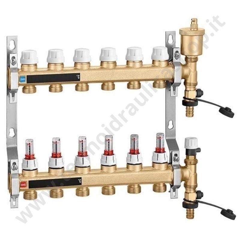 6646L1 - Caleffi Collettore Per Impianto A Pavimento 1 10 Vie