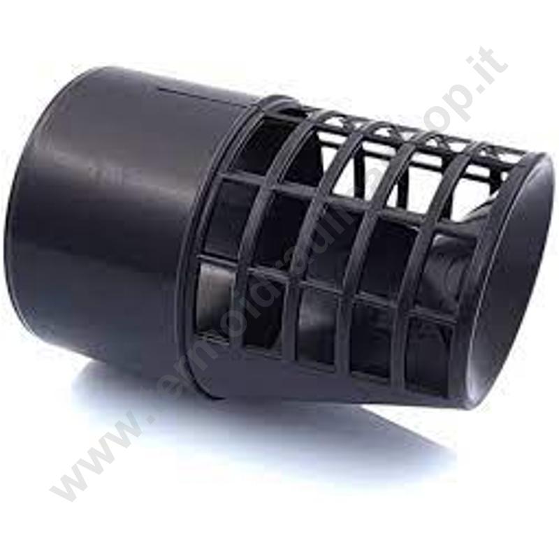 93520009 - Terminale Scarico Fumi D. 80 Orizzontale Versione Antigoccia