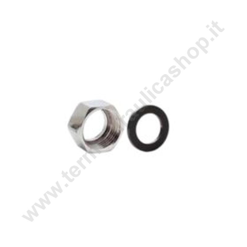 A02001001828 - Eurotis Dado In Ottone Dn. 12 1/2 Con Guarnizione Gas