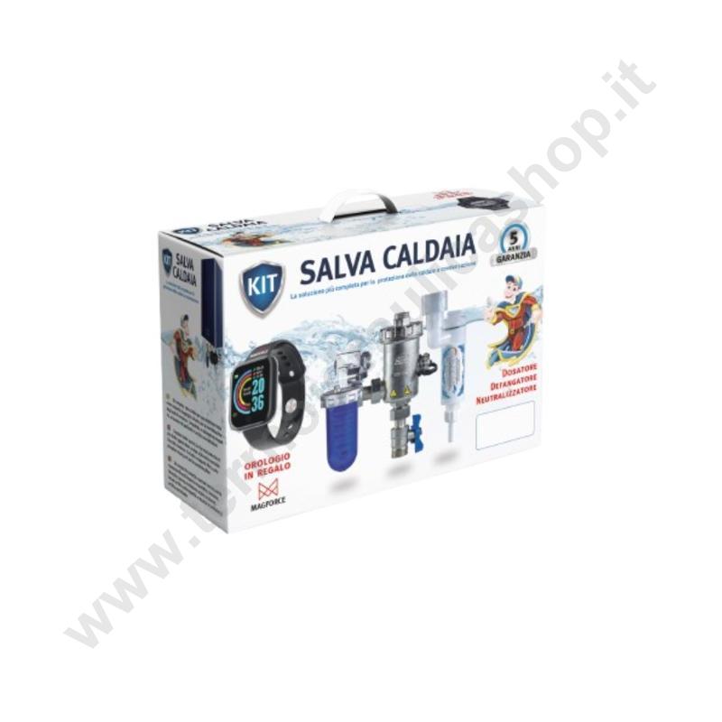 KITCAL03 - Kit Dosatore Di Polifosfati E Filtro Defangatore Ottone Per Caldaie