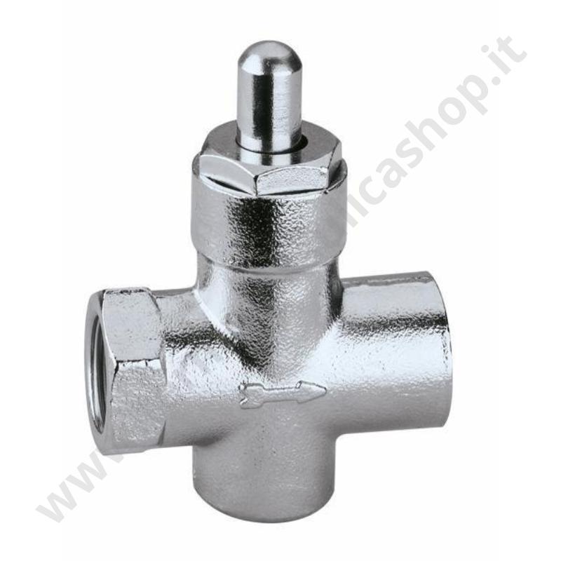 846003 - Caleffi Rubinetto Porta Manometro Per Gas 3/8''