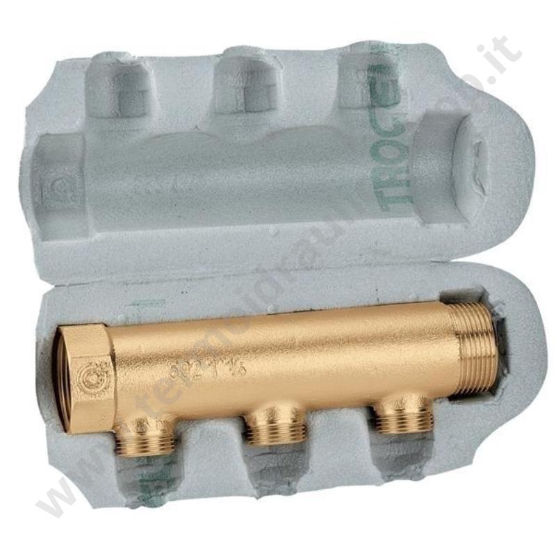 650742 - Caleffi Collettore Coibentato 1' 1/4×3/4×4 Vie