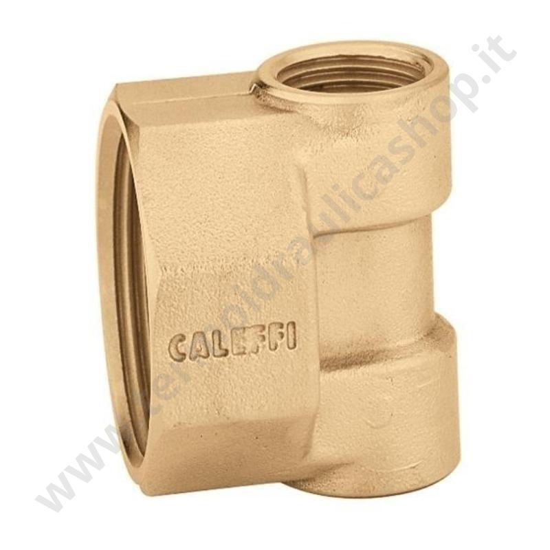 599453 - Caleffi Raccordo A Doppio Attacco Radiale  3/4×1/2×3/8