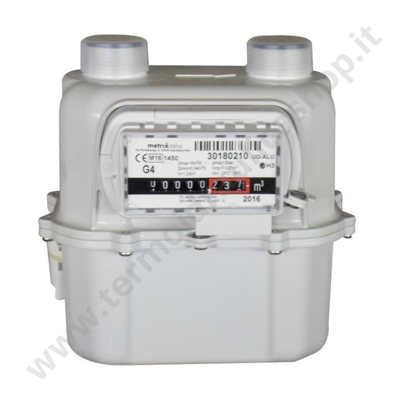 05187 - Contatore Gas Metano O G.p.l. Portata 6 Mc/h Completo Di Certificato