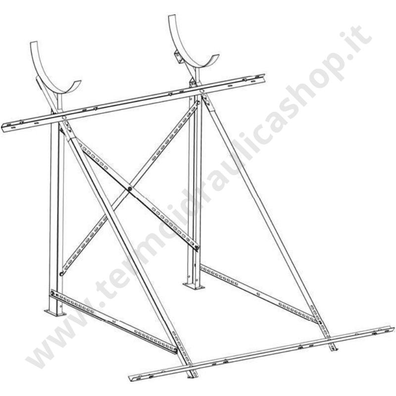 5770000480024 - Cordivari Kit Di Fissaggio Per 1 Pannello - Tetto Piano