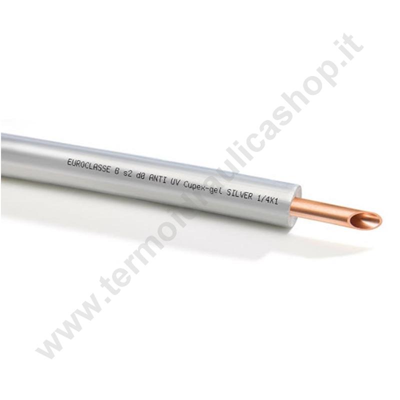 CUF952X1 - Tubo Rame Rivestito Condizionamento 3/8 X 1 Rotolo 50 Metri
