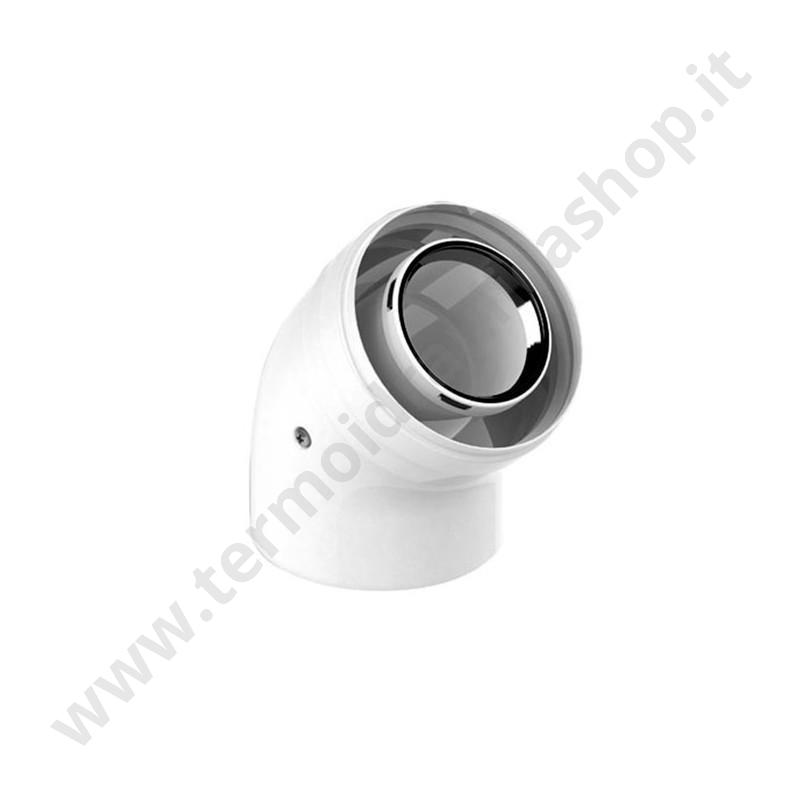93400045 - Curva A 45° Coassiale In Pps  100×60