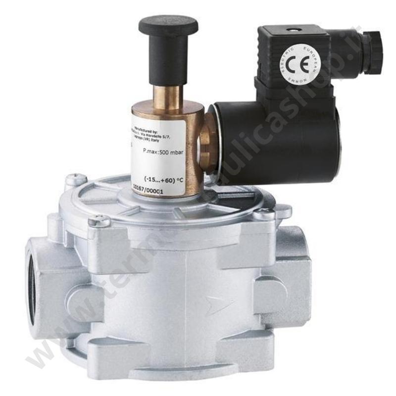 VR746 - Elettrovalvola In Allumino Per Gas Normalmente Chiusa Rm 2'  220v Pressione Max 500 Mbar