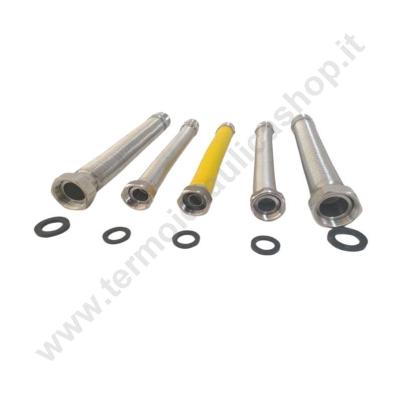 S00310009 - Kit 5 Flessibile Estensibile Inox  Mm.200/400 Per Caldaie