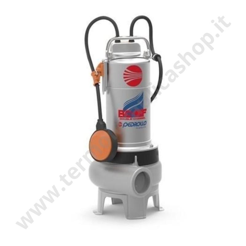 026109 - Pedrollo Pompa Sommergibile Bicanale Bcm 10/50 Mf Hp.1