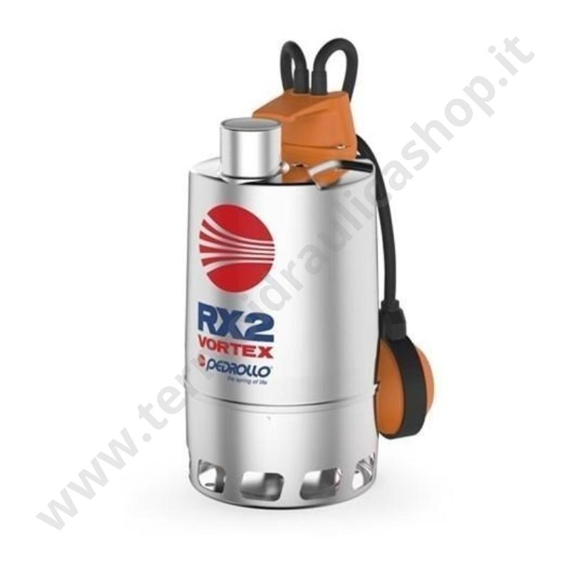 026105 - Pompa Sommergibile Rx-vortex Rxm3/20 Hp. 0.75 - Monofase