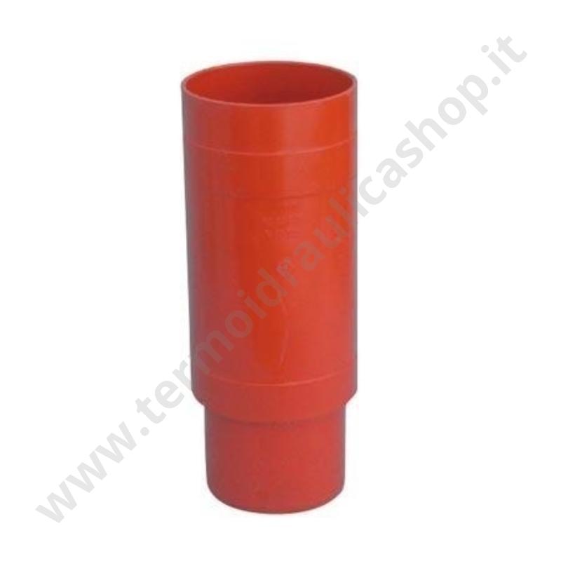 22PR125 - Giunto Dilatazione Con Guarnizione In Pvc Rosso  D. 125