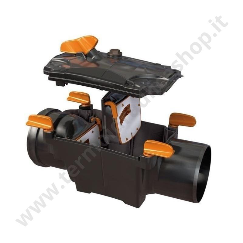 24PR125 - Redi Valvola Antiriflusso In Pvc Per Fogna  D. 125