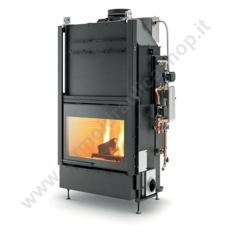 802732555 - Palazzetti Termocamino A Legna Termopalex Hwt S 86f Con Kit Fast Acs