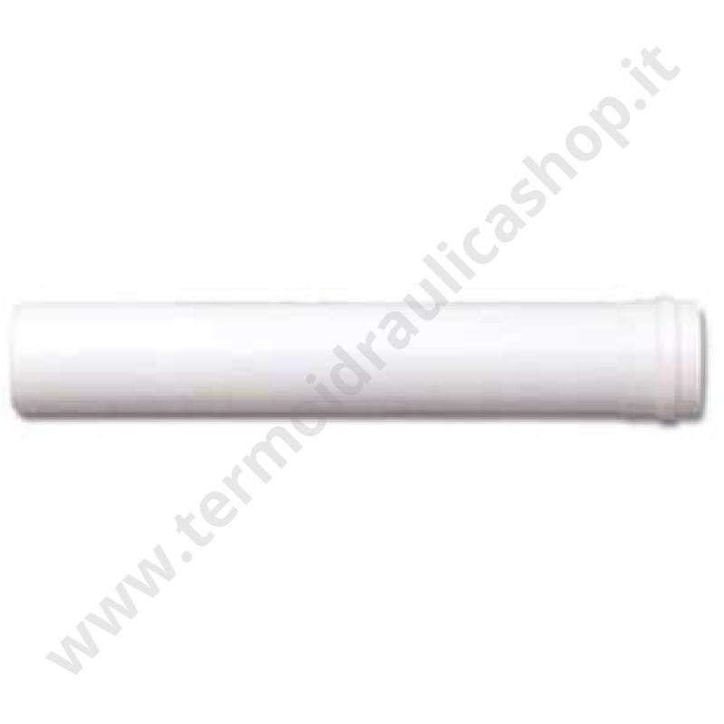 93148001 - Tubo In Alluminio Bianco Maschio Femmina  D. 80×1000