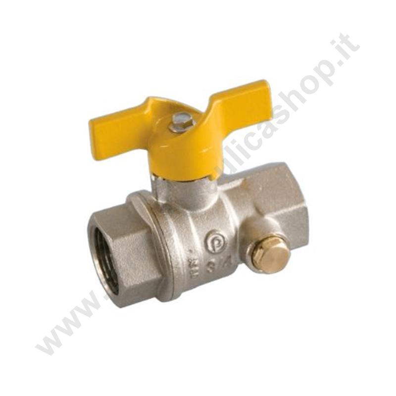 03661 - Effebi Valvola A Sfera Gas Femmina Femmina 3/4''