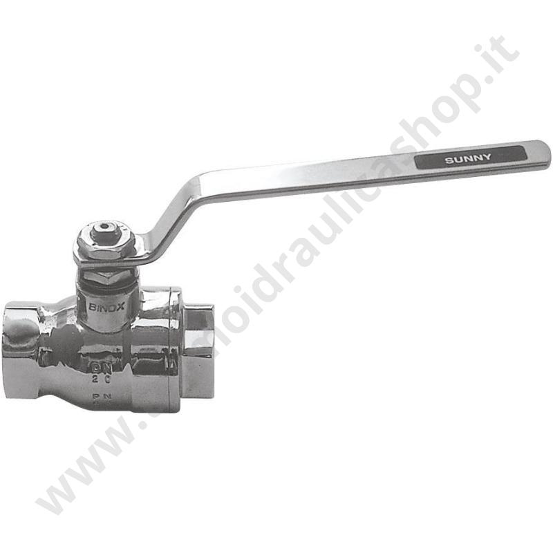2621X208 - Valvola A Sfera In Acciaio Inox Lucida Femmina Femmina  Diametro 1'' 1/2
