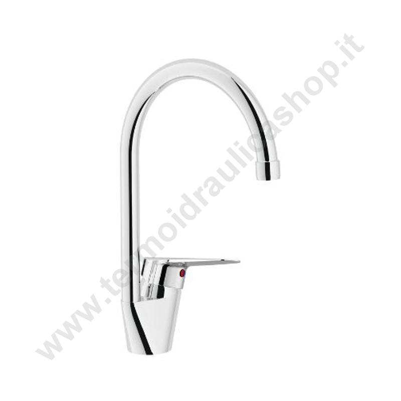 HE24113CR - Miscelatore Lavello Cromato Canna Alta - Hera