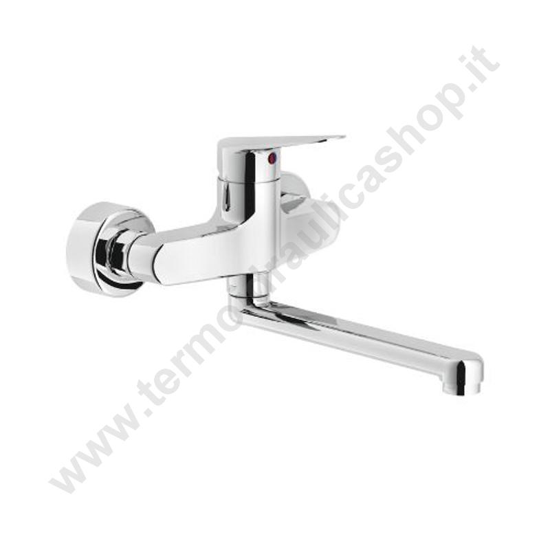 BS101115CR - Miscelatore Lavello Cromato A Parete