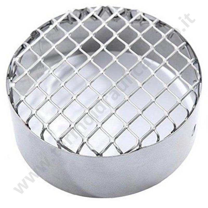 93520002 - Terminale Aspirazione Aria In Acciaio Inox  D. 80