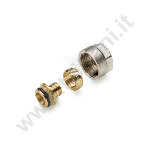 03080 - ADATTATORE PER VALVOLA MONO-BITUBO ATTACCO MULTISTRATO 18x16x2mm.